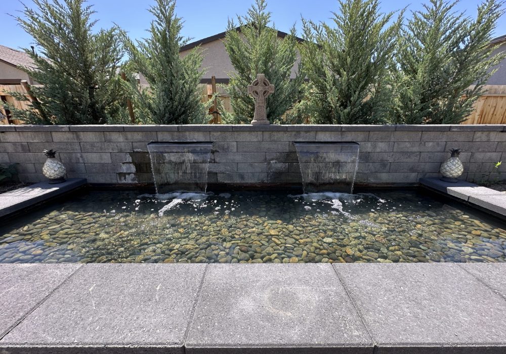 water feature up close